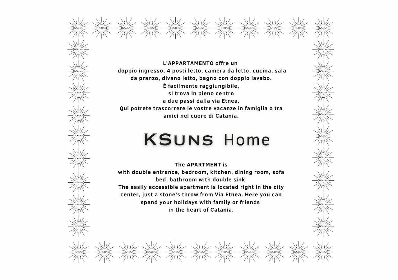 Ksuns Home Katánie Apartmán